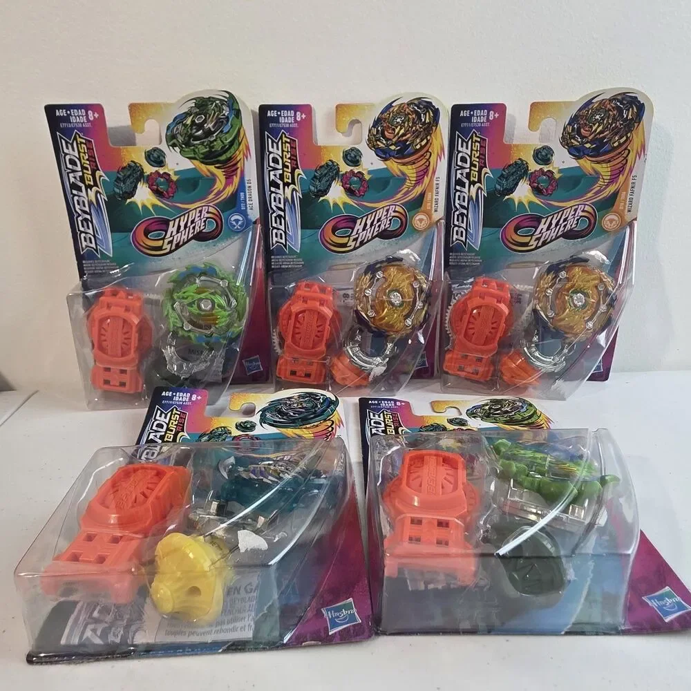 Hasbro Beyblade Burst Rise Hyper Sphere 5x Starter Pack NEW Ace Wizard Harmony